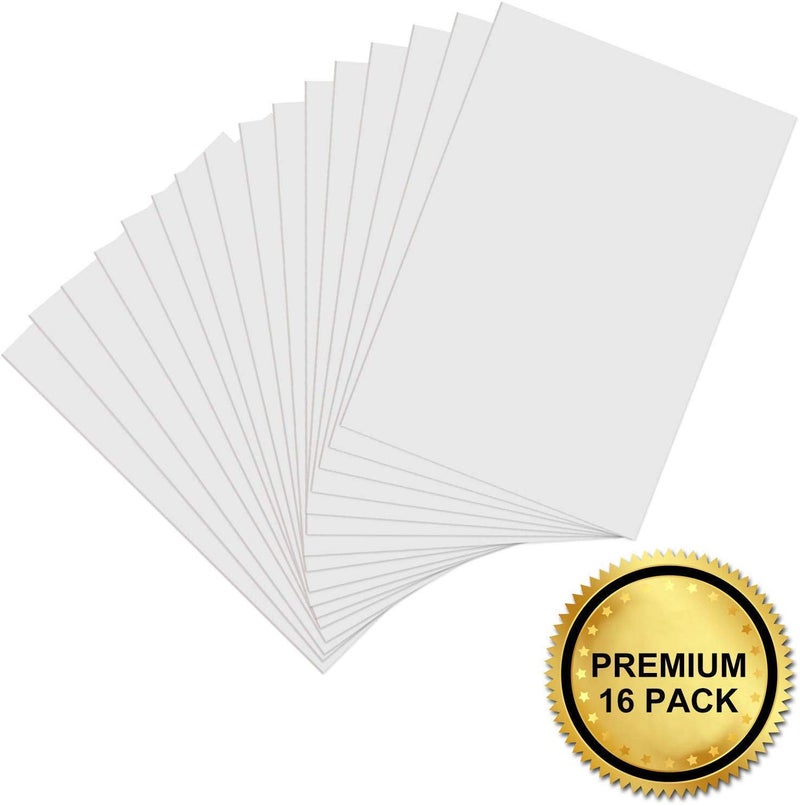 Acrux7 16 Pack 11.7in x 16.5in Foam Boards, 3/16 Inch(5mm) Thick Foam Core Polystyrene Poster Board White Hard Paper Outer Foam Boards Photo Mount Board Wedding Signs Christmas Gift Boxes - Image 3